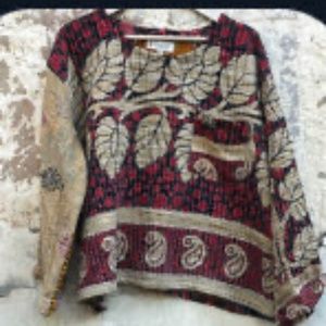 Kantha Bae Red, Black & Tan Wanderer Pocket Crop